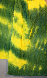 Yellow and green scarf