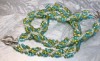 Blue and Green Spiral Bracelets