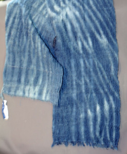 Blue lace scarf 